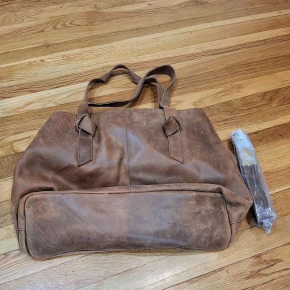 Rachel Utility Able Crossbody Brown Leather Tote Bag Os Rachel Utility - Picture 5 of 6